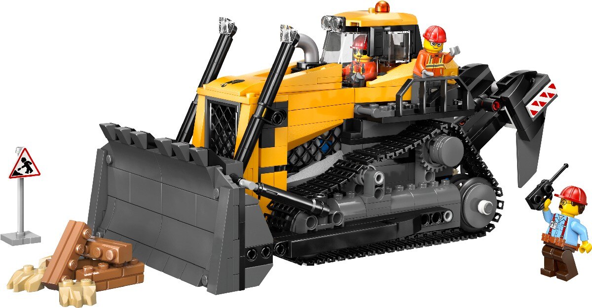 Buldózer Amarelo Lego City 4