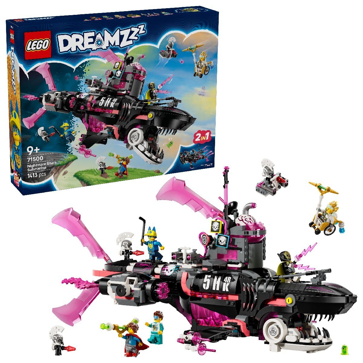 Submarino Tubarão dos Pesadelos Lego Dreamzzz 3
