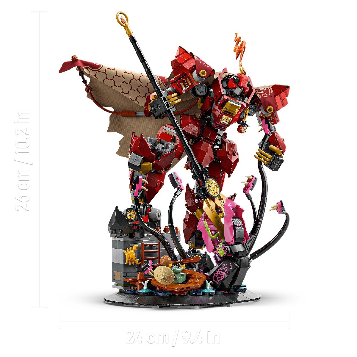 O Mech Cavaleiro de Fogo Lego Ninjago 7
