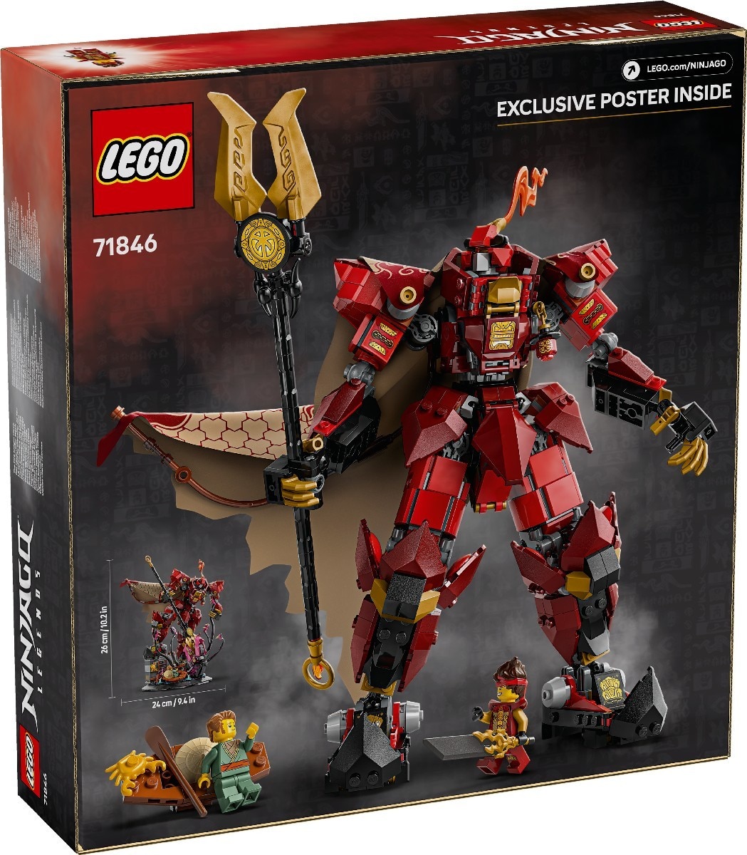O Mech Cavaleiro de Fogo Lego Ninjago 8
