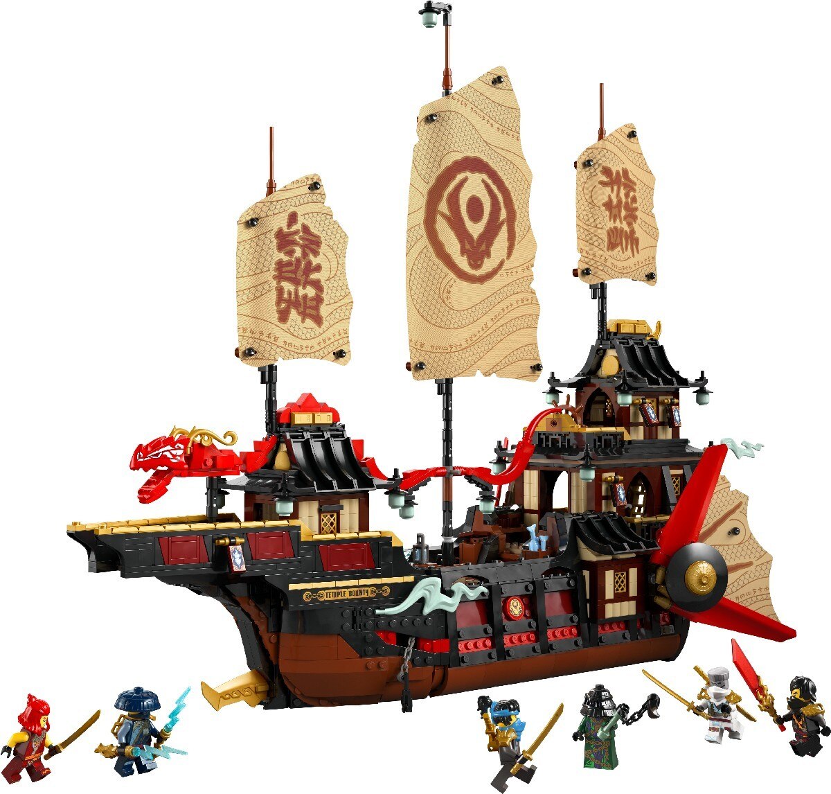 O Navio Pirata do Templo Lego Ninjago 4