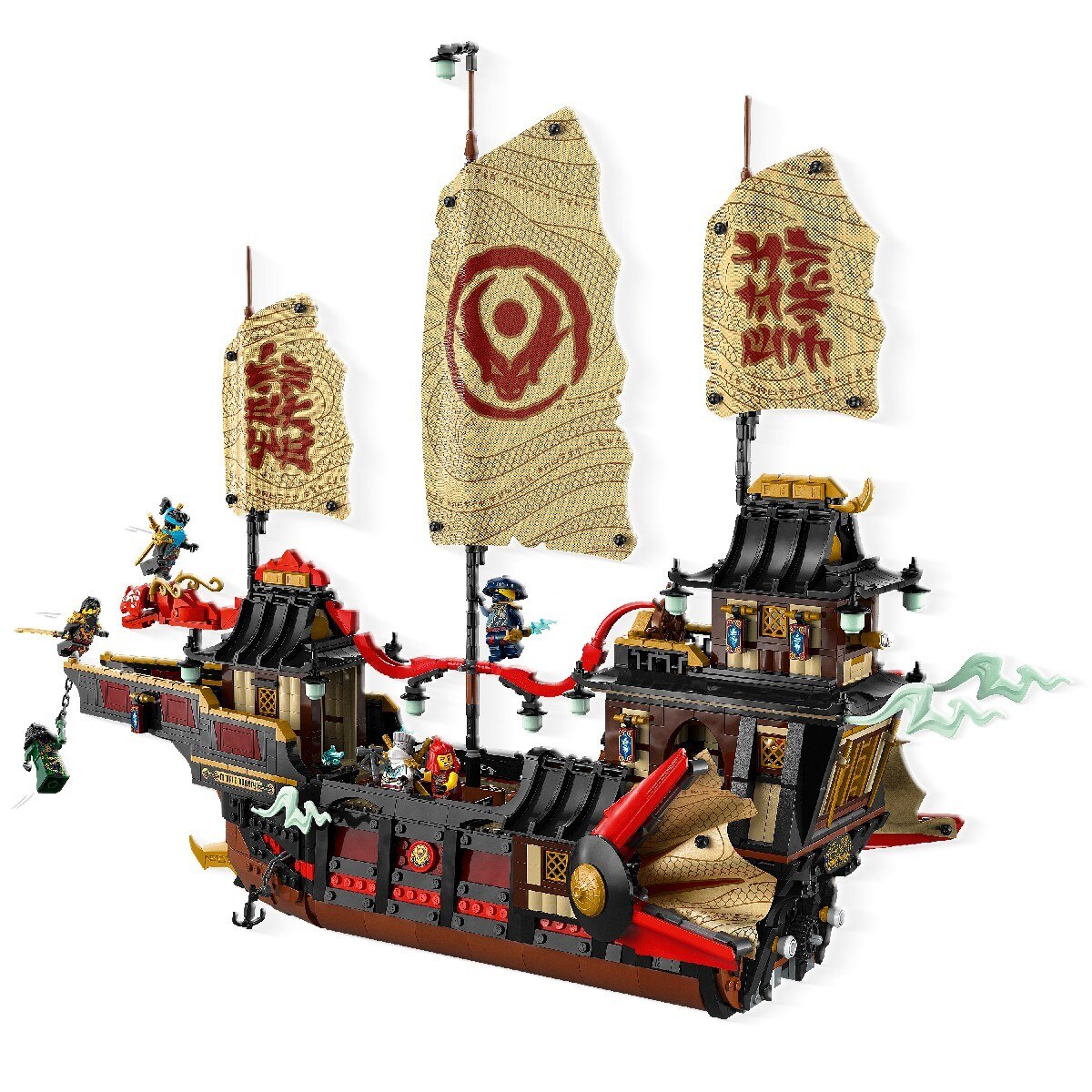 O Navio Pirata do Templo Lego Ninjago 8