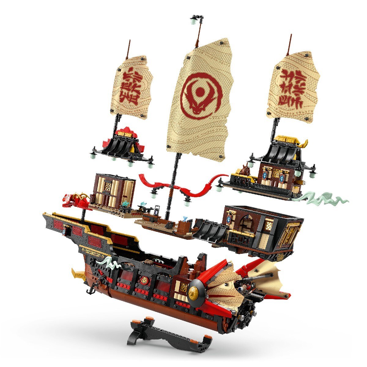 O Navio Pirata do Templo Lego Ninjago 9