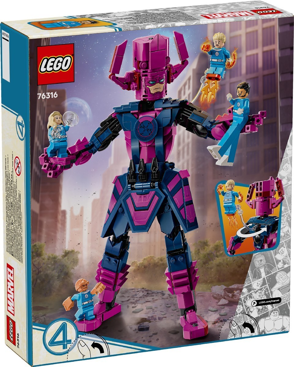 QuLego Arteto Fantástico vs. Figura de Construção de Galactus Lego Marvel 8