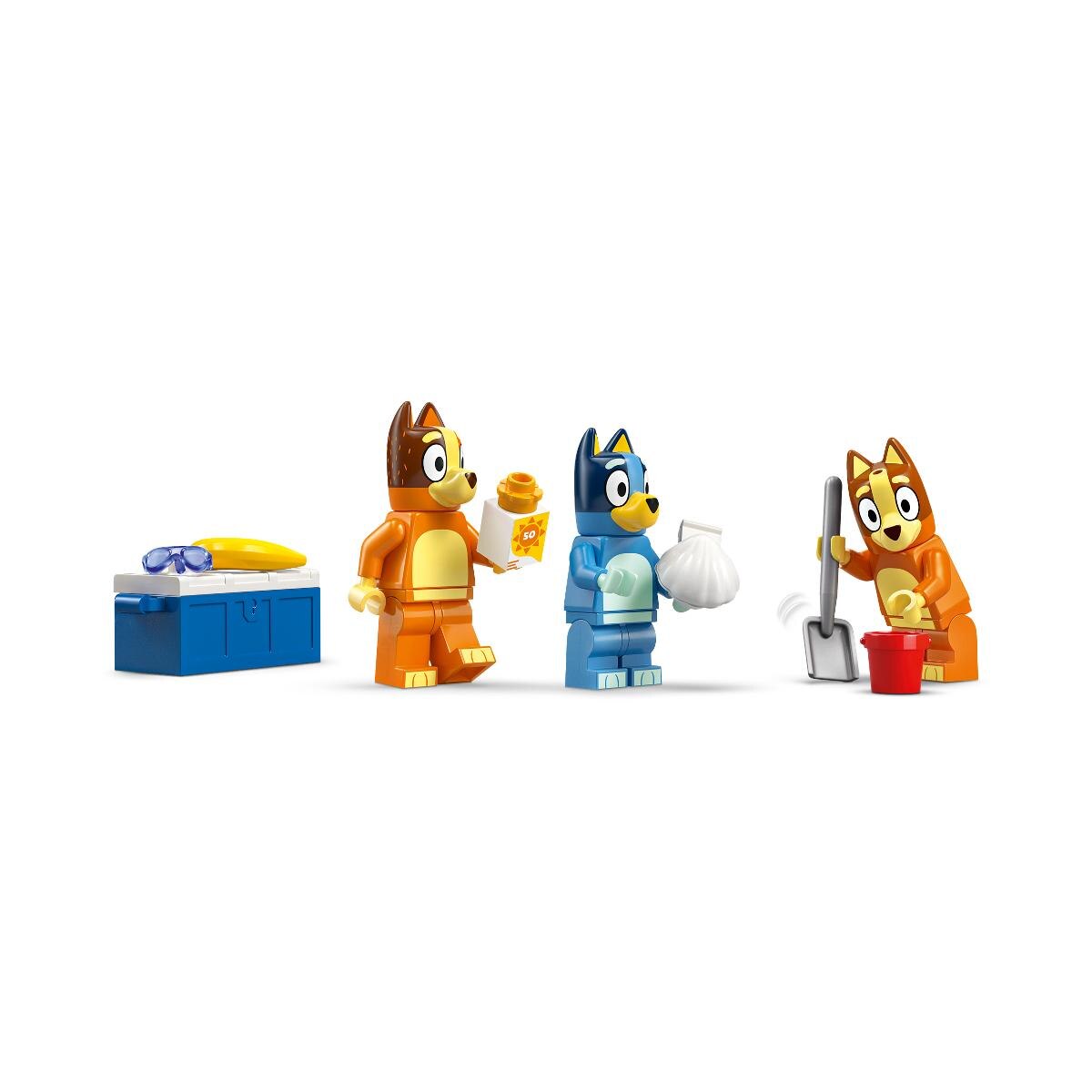 Viagem de Carro à Praia com a Bluey e a Família Lego Bluey 7