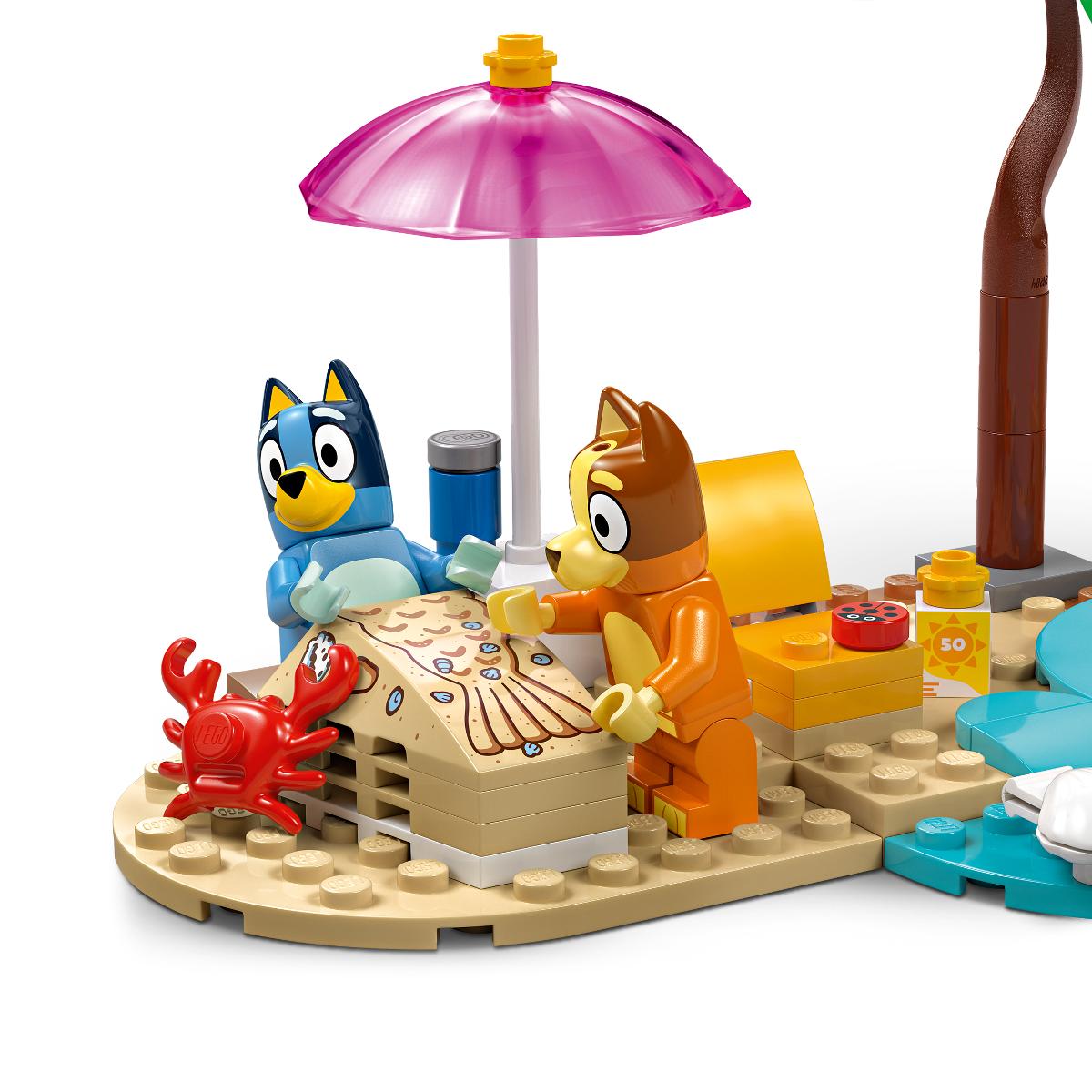 Viagem de Carro à Praia com a Bluey e a Família Lego Bluey 11
