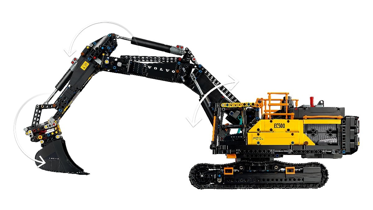 Escavadora Volvo EC500 Hybrid Lego Technic 9