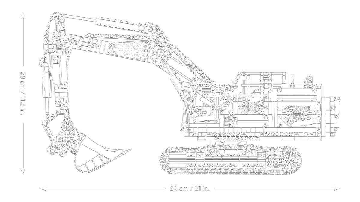 Escavadora Volvo EC500 Hybrid Lego Technic 11