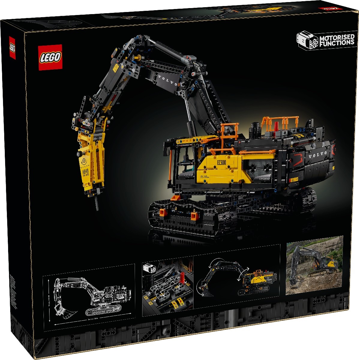 Escavadora Volvo EC500 Hybrid Lego Technic 12