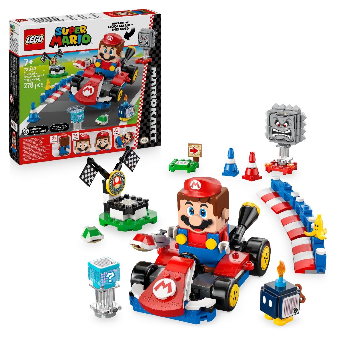 Mario Kart™ – LEGO® Mario™ interativo e Kart padrão 3
