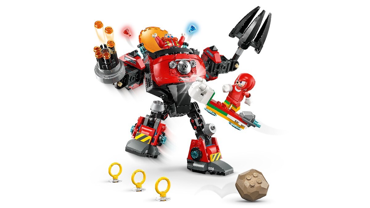 Knuckles contra Robô Egg Crusher do Dr. Eggman Lego Sonic 6