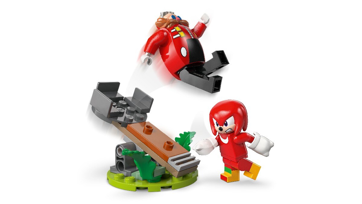 Knuckles contra Robô Egg Crusher do Dr. Eggman Lego Sonic 9