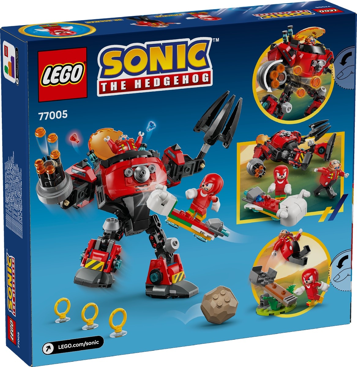 Knuckles contra Robô Egg Crusher do Dr. Eggman Lego Sonic 10