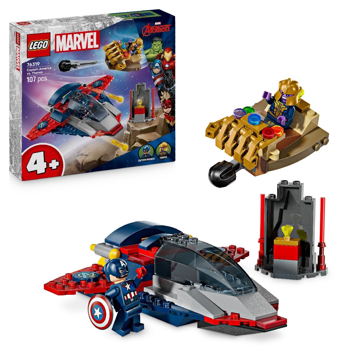 Capitão América contra Thanos Lego Marvel 3