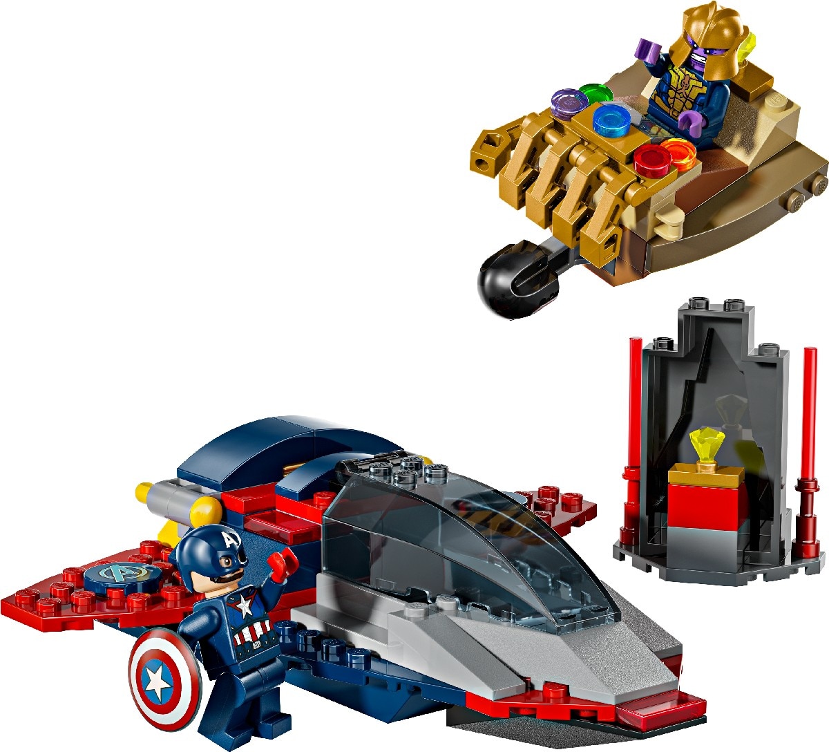 Capitão América contra Thanos Lego Marvel 4