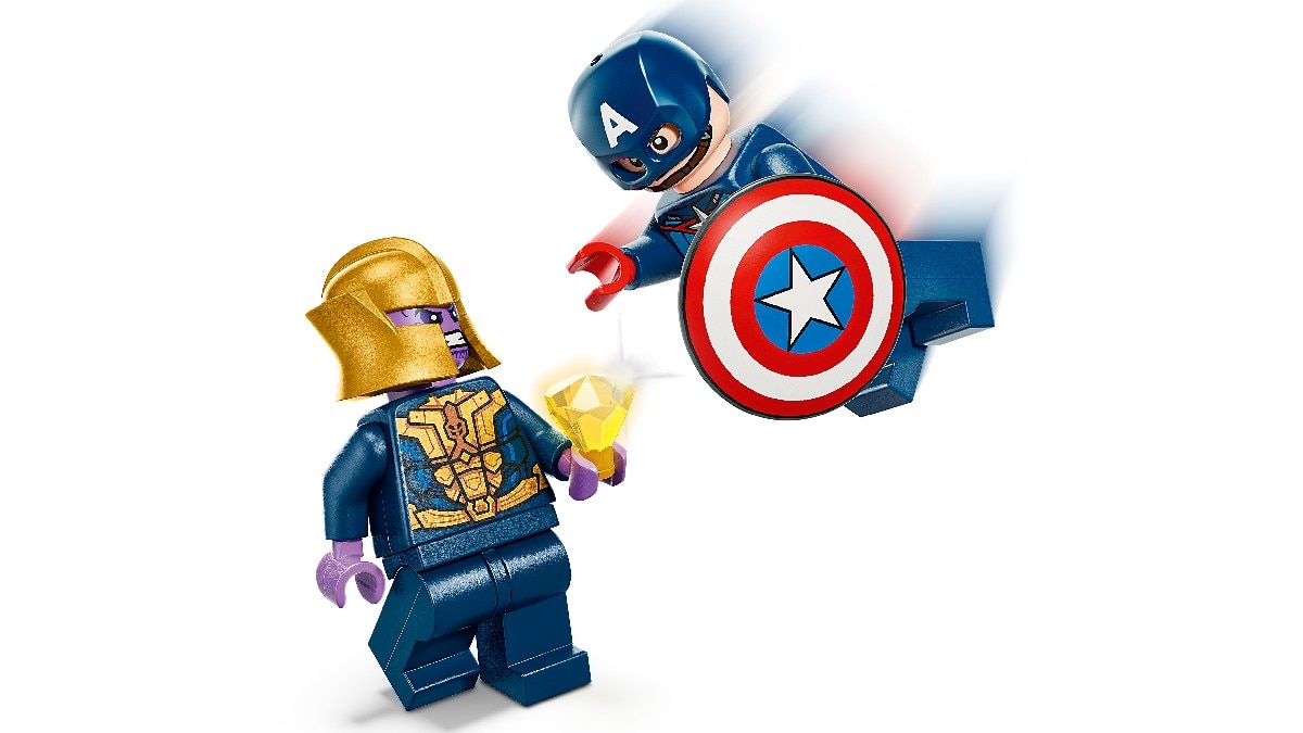 Capitão América contra Thanos Lego Marvel 8