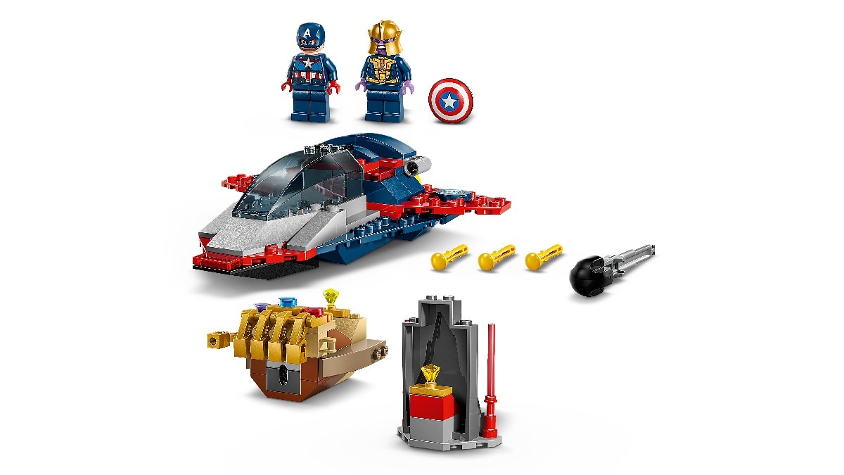 Capitão América contra Thanos Lego Marvel 9