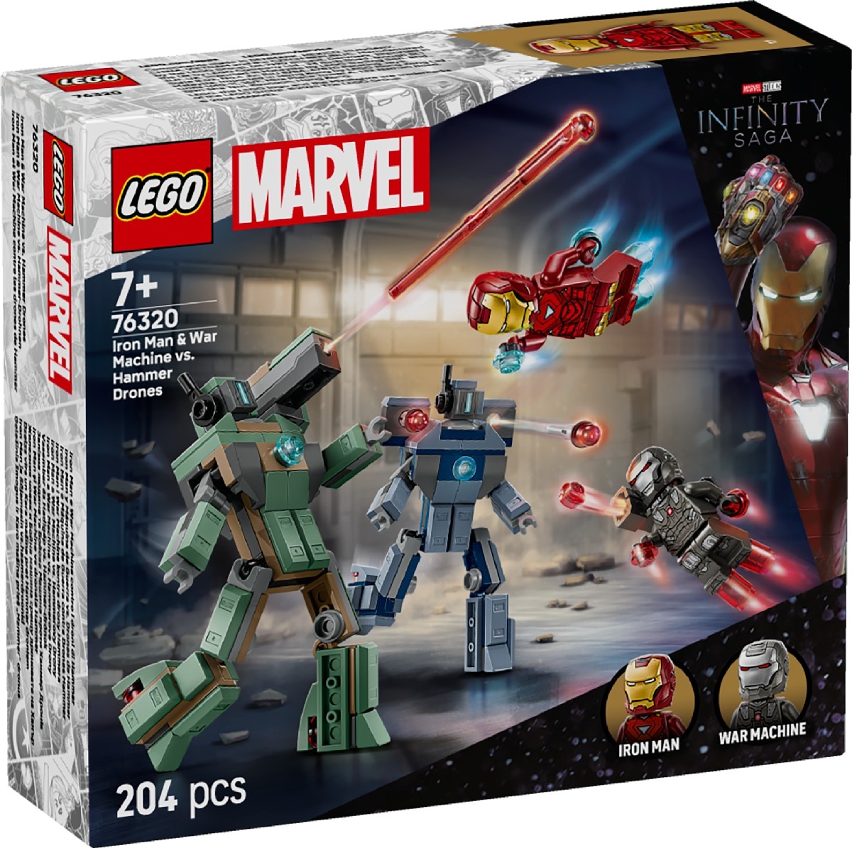 Imagem 0 de Iron Man e Máquina de Guerra contra Drones Hammer Lego Super Heroes