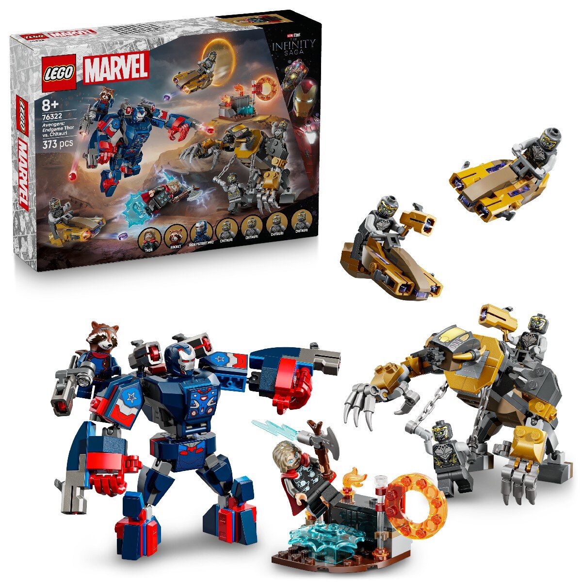 Vingadores: Endgame – Thor contra Chitauri Lego Marvel 3