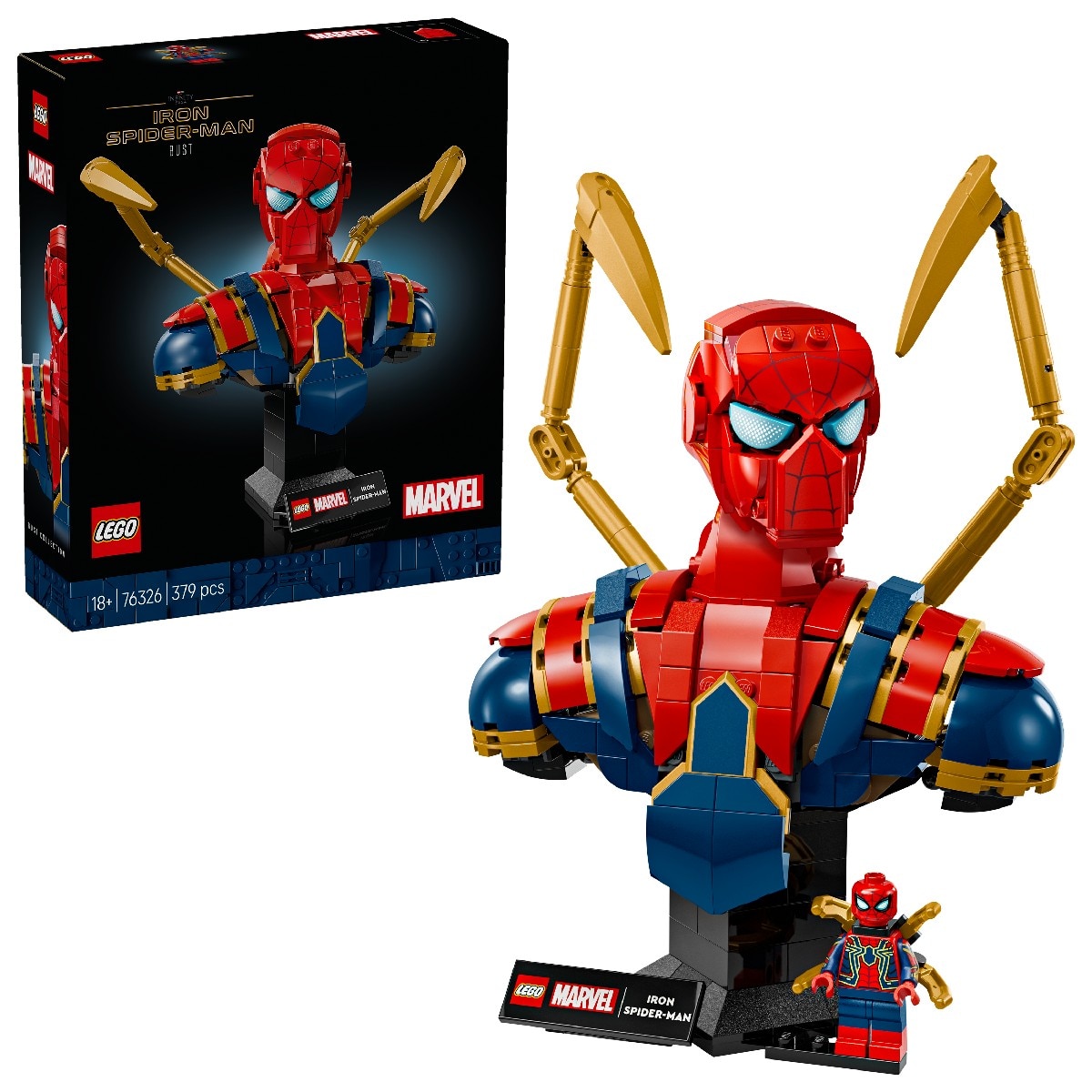 Busto do Iron Spider-Man Lego Marvel 3