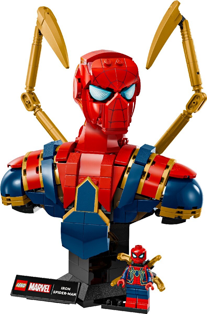 Busto do Iron Spider-Man Lego Marvel 4