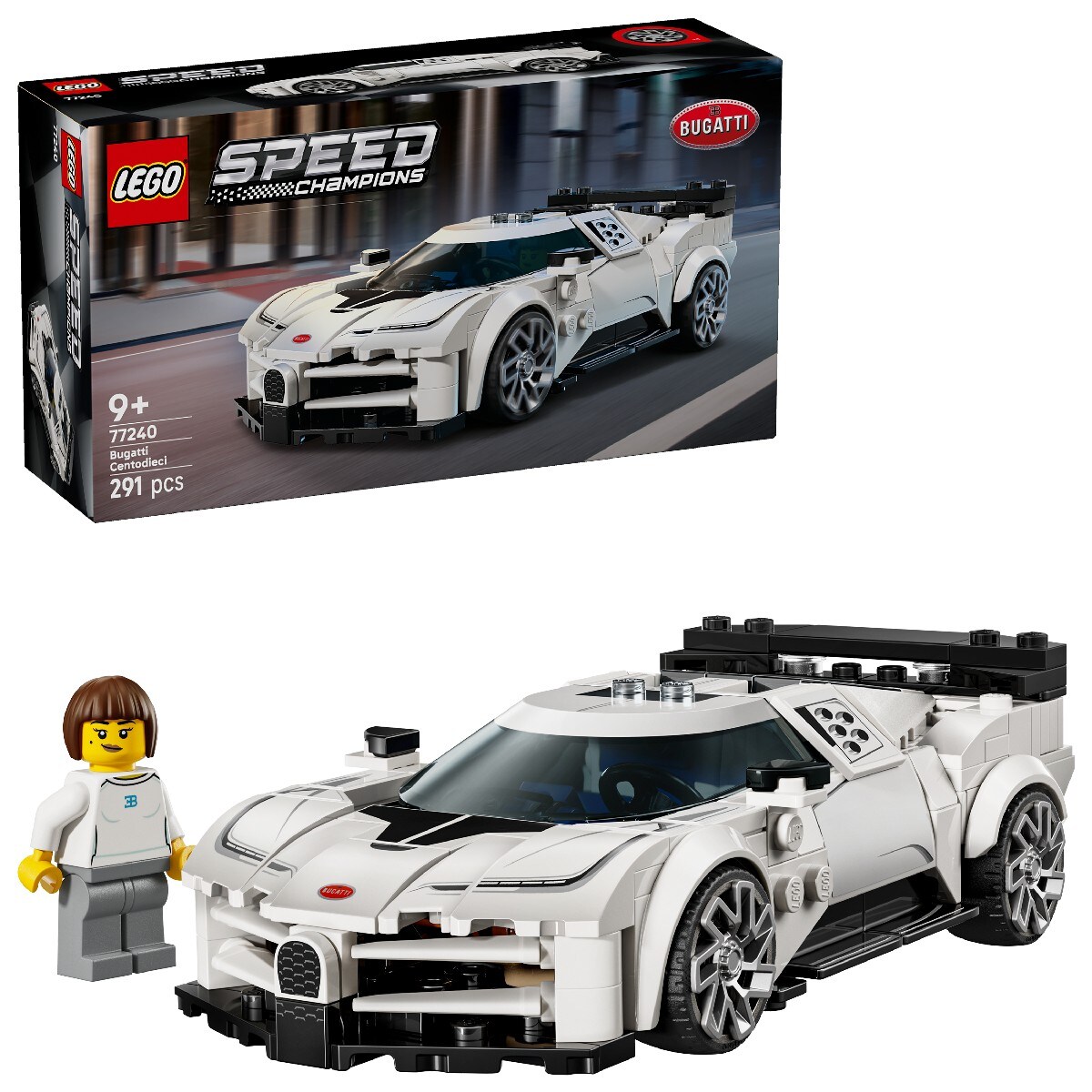 Carro Desportivo Bugatti Centodieci Hyper Lego Speed Champions 3