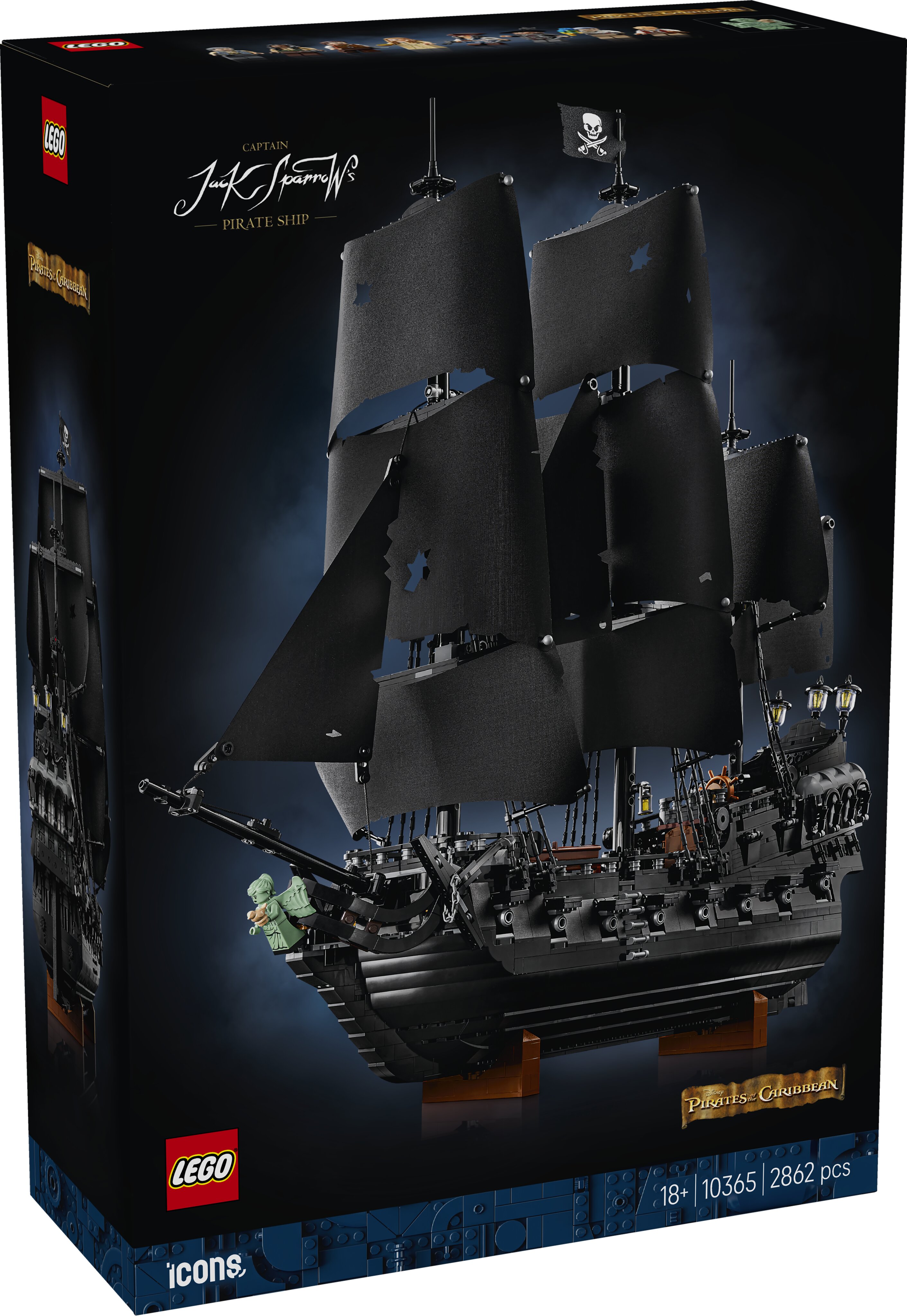 Imagem 0 de Barco Pirata do Capitão Jack Sparrow Lego Icons
