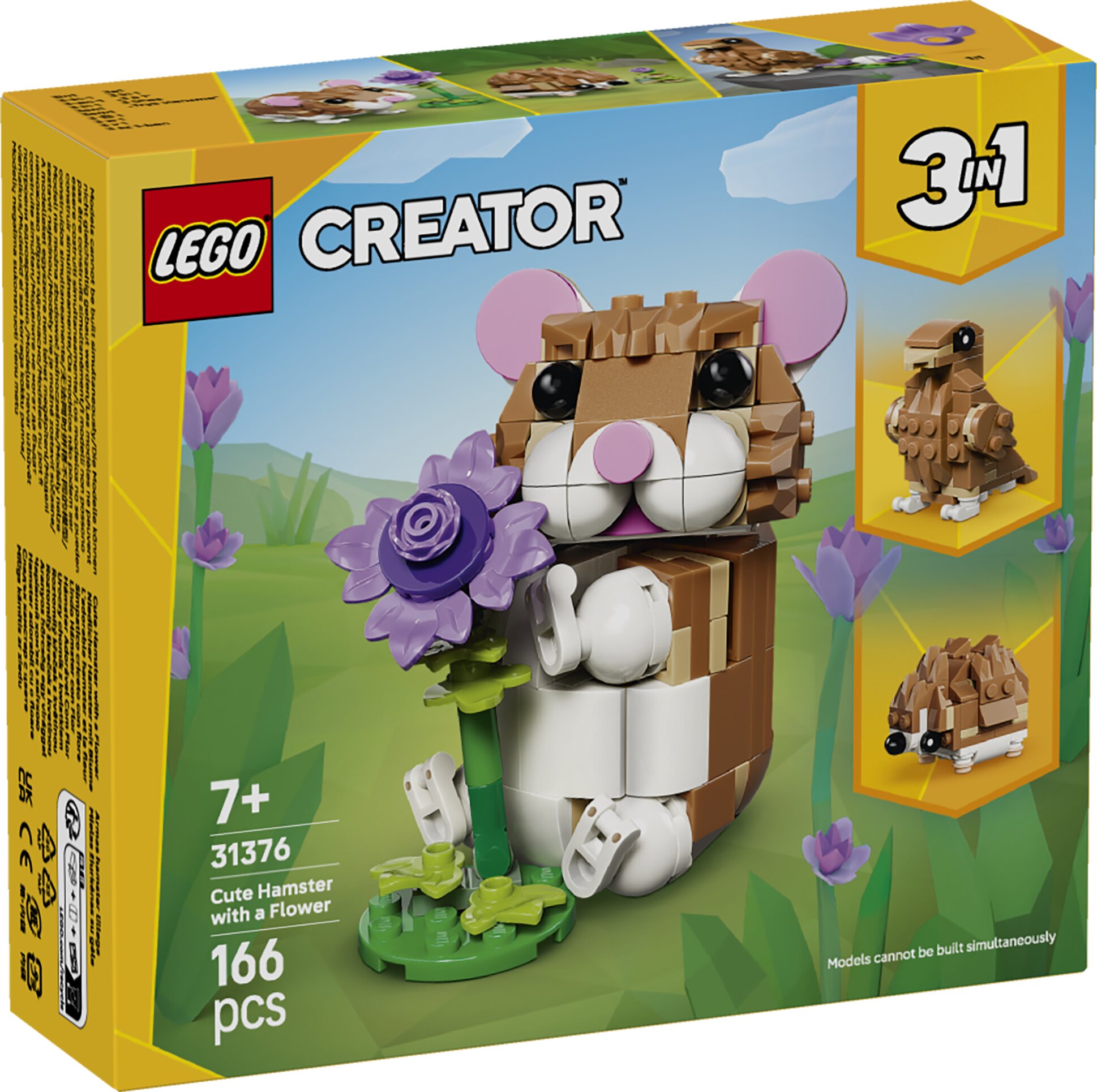 Imagem 0 de Hámster Adorável Com Flor Lego Creator