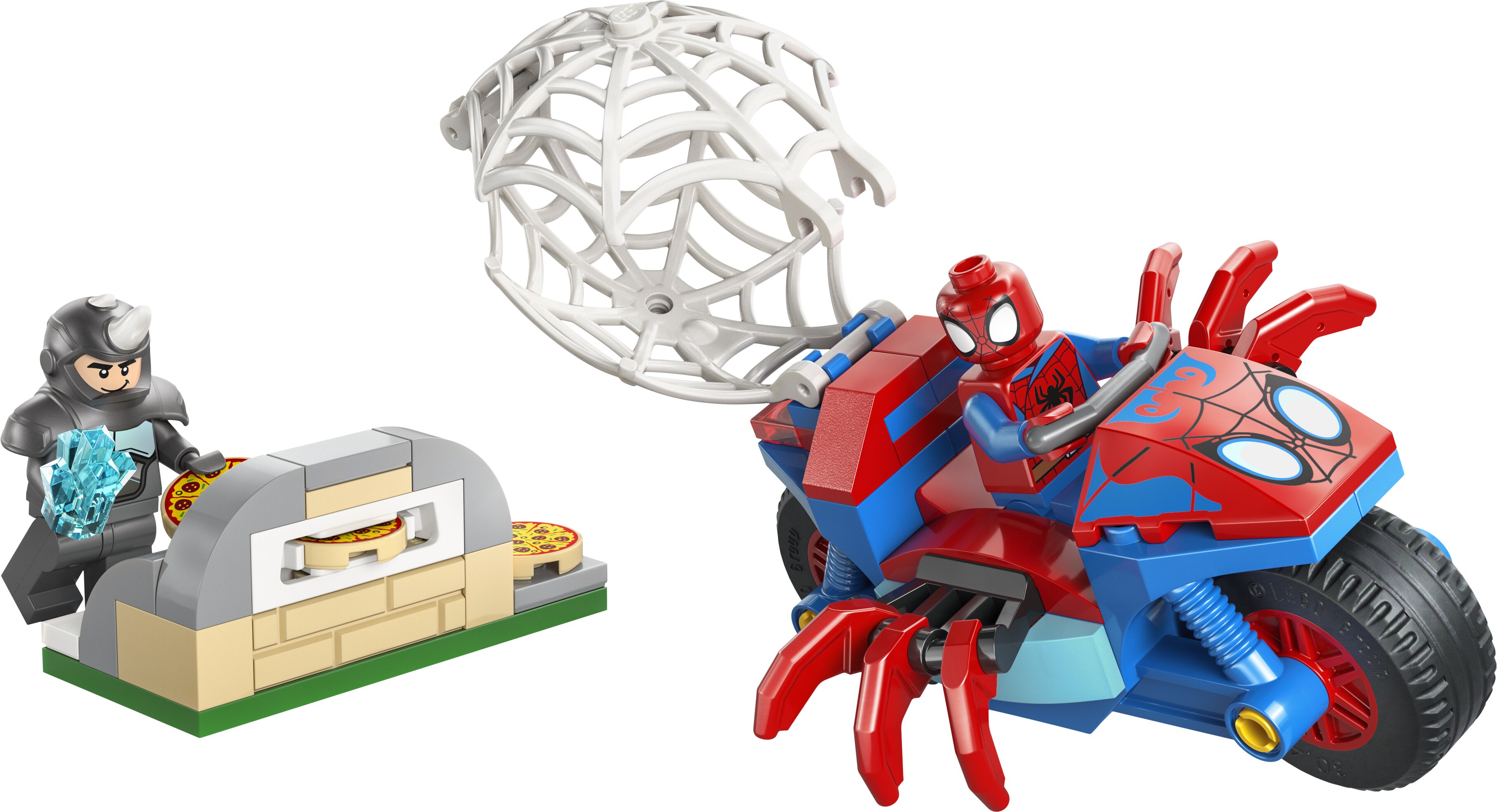 Spidey na sua Mota contra Rhino Lego Marvel 2