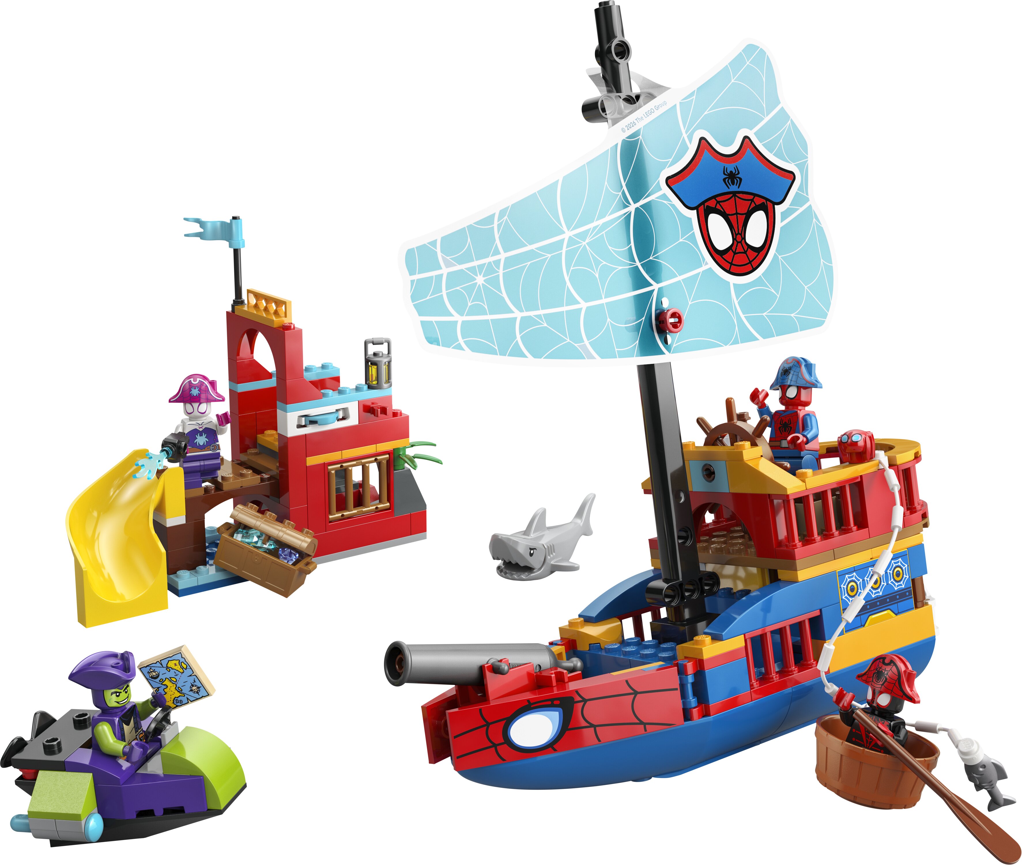 O barco pirata do Spidey Lego Marvel 2