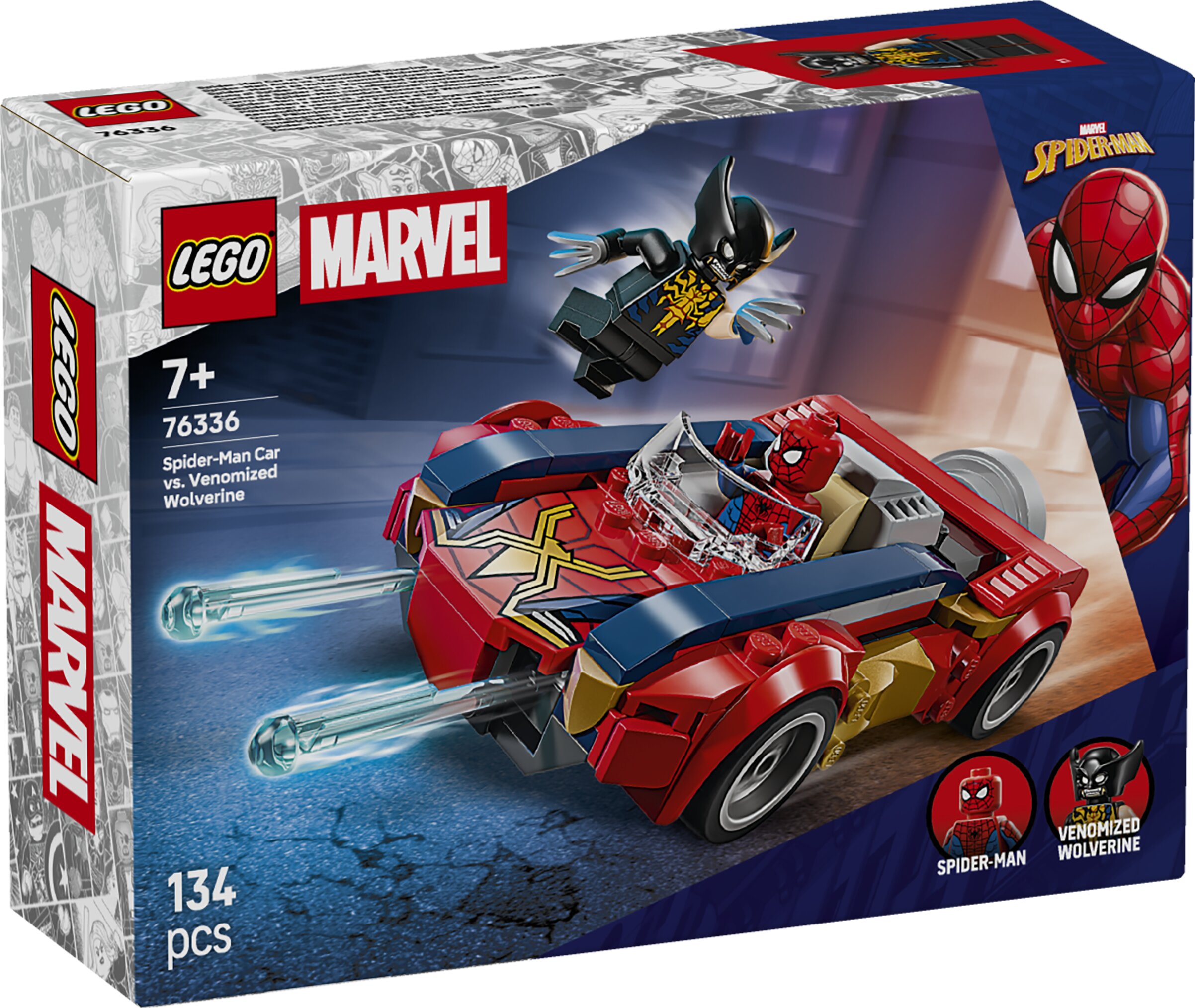 Imagem 0 de LEGO® | Marvel Carro do Spider-Man contra Wolverine Venomizado