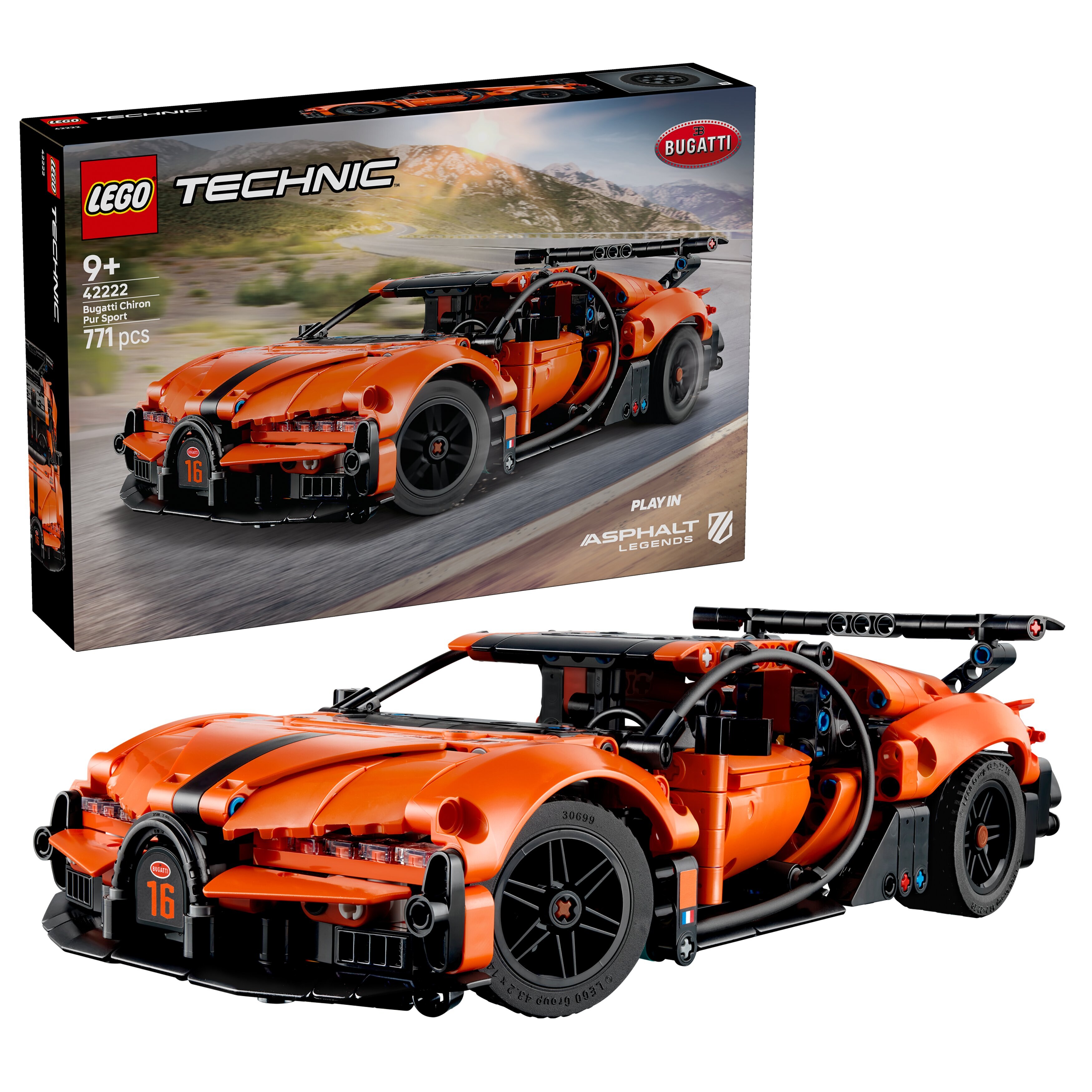 Hipercarro Bugatti Chiron Pur Sport LegoTechnic 2
