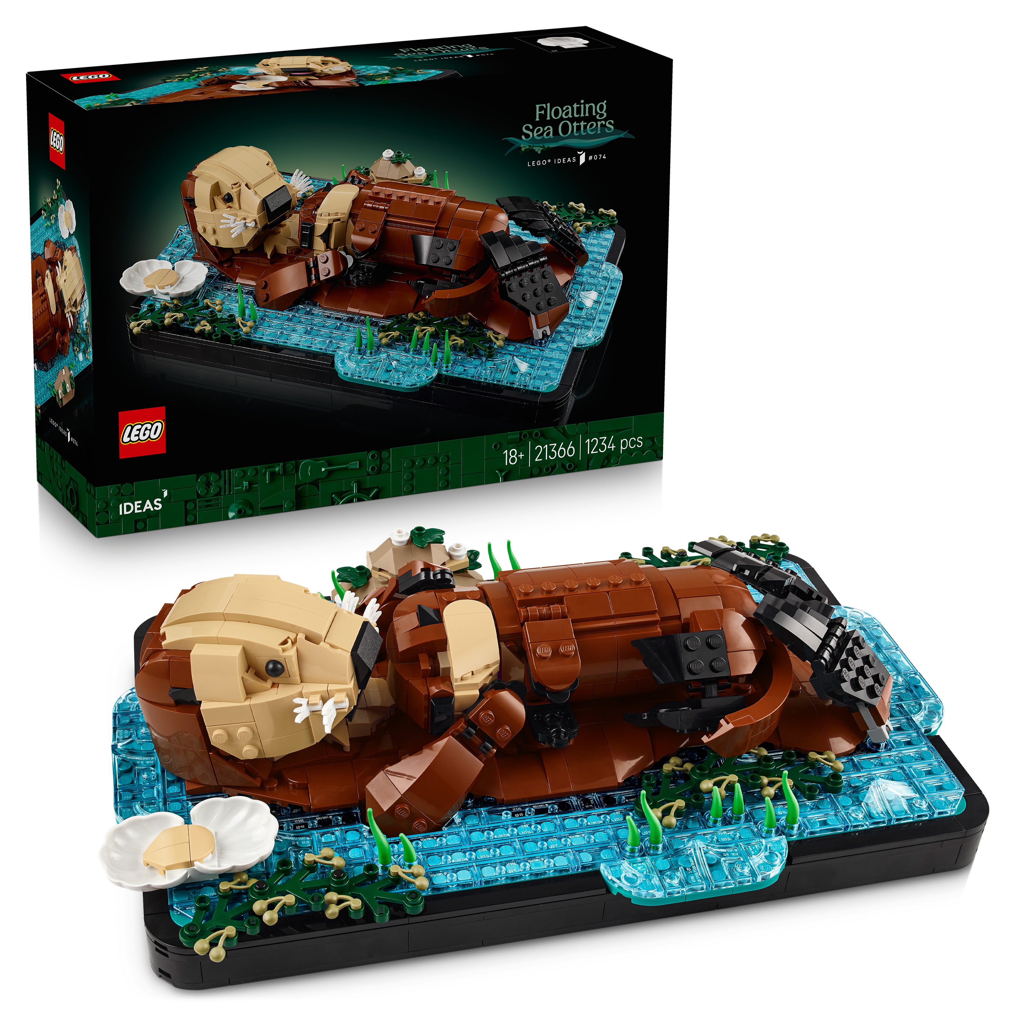 LEGO® Ideas Lontras Marinhas Flutuantes 3