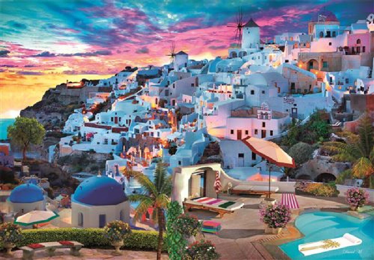 Puzzle High Quality Collection Compact: Greece View - 500 Peças 2