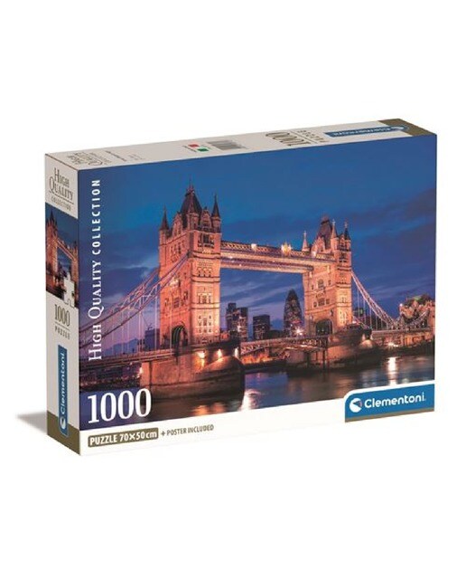 Puzzle High Quality Collection Compact: Tower Bridge At Night - 1000 Peças 1