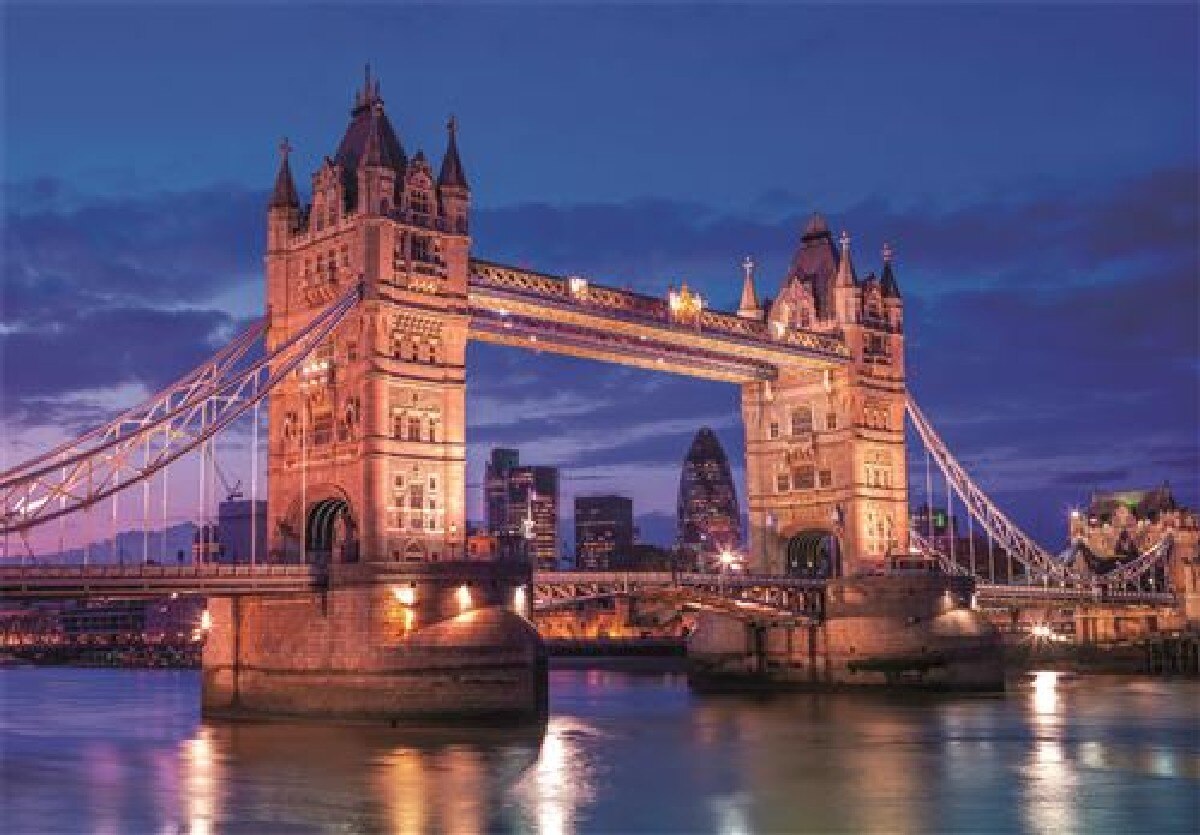 Puzzle High Quality Collection Compact: Tower Bridge At Night - 1000 Peças 2