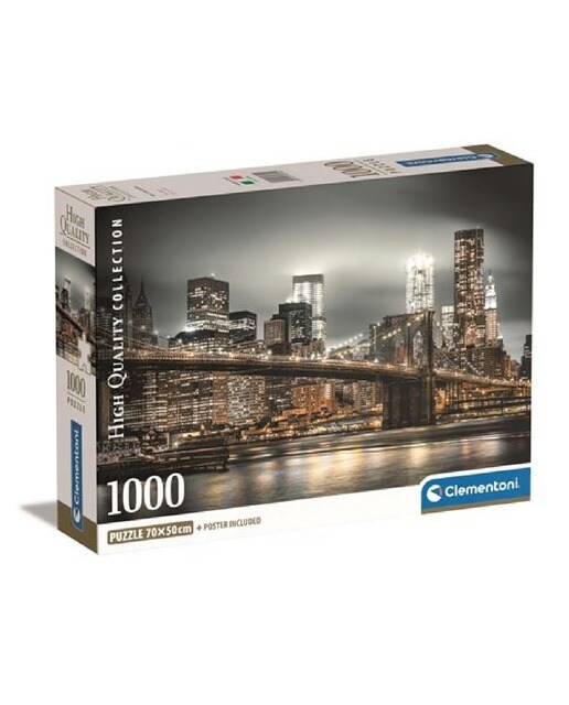 Puzzle High Quality Collection Compact: New York Skyline - 1000 Peças 1