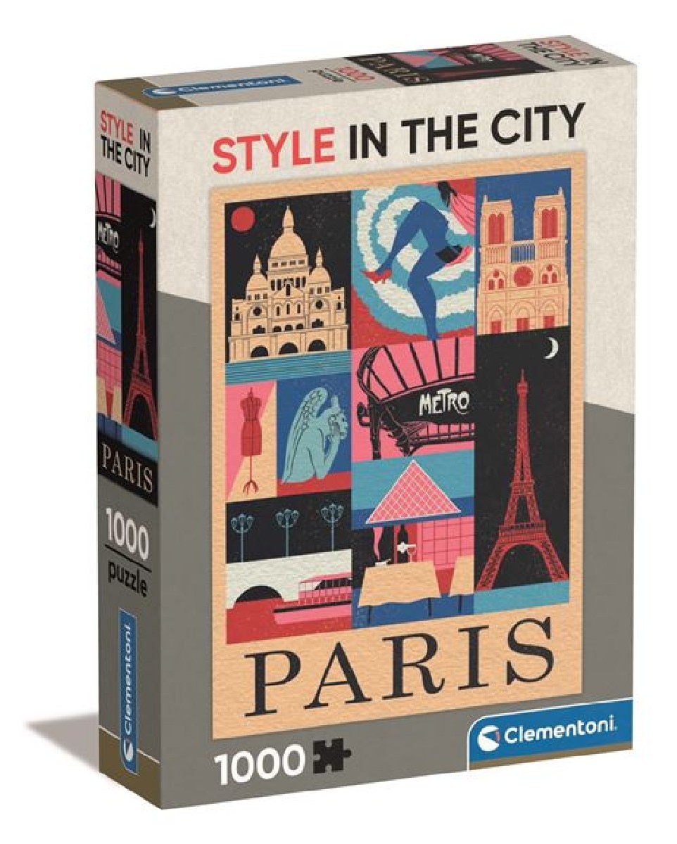Puzzle Style in the City: Paris - 1000 Peças 1