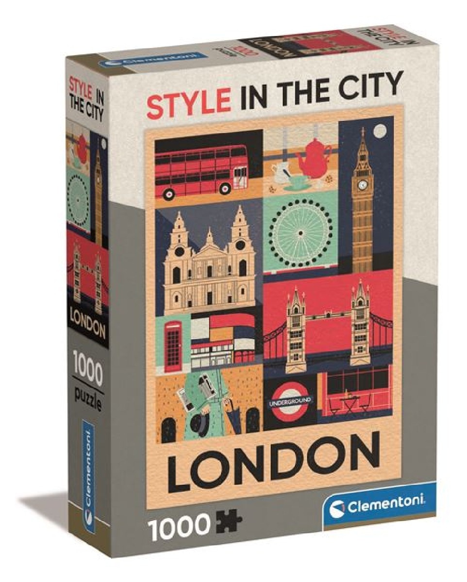 Puzzle Style in the City: Londres - 1000 Peças 1
