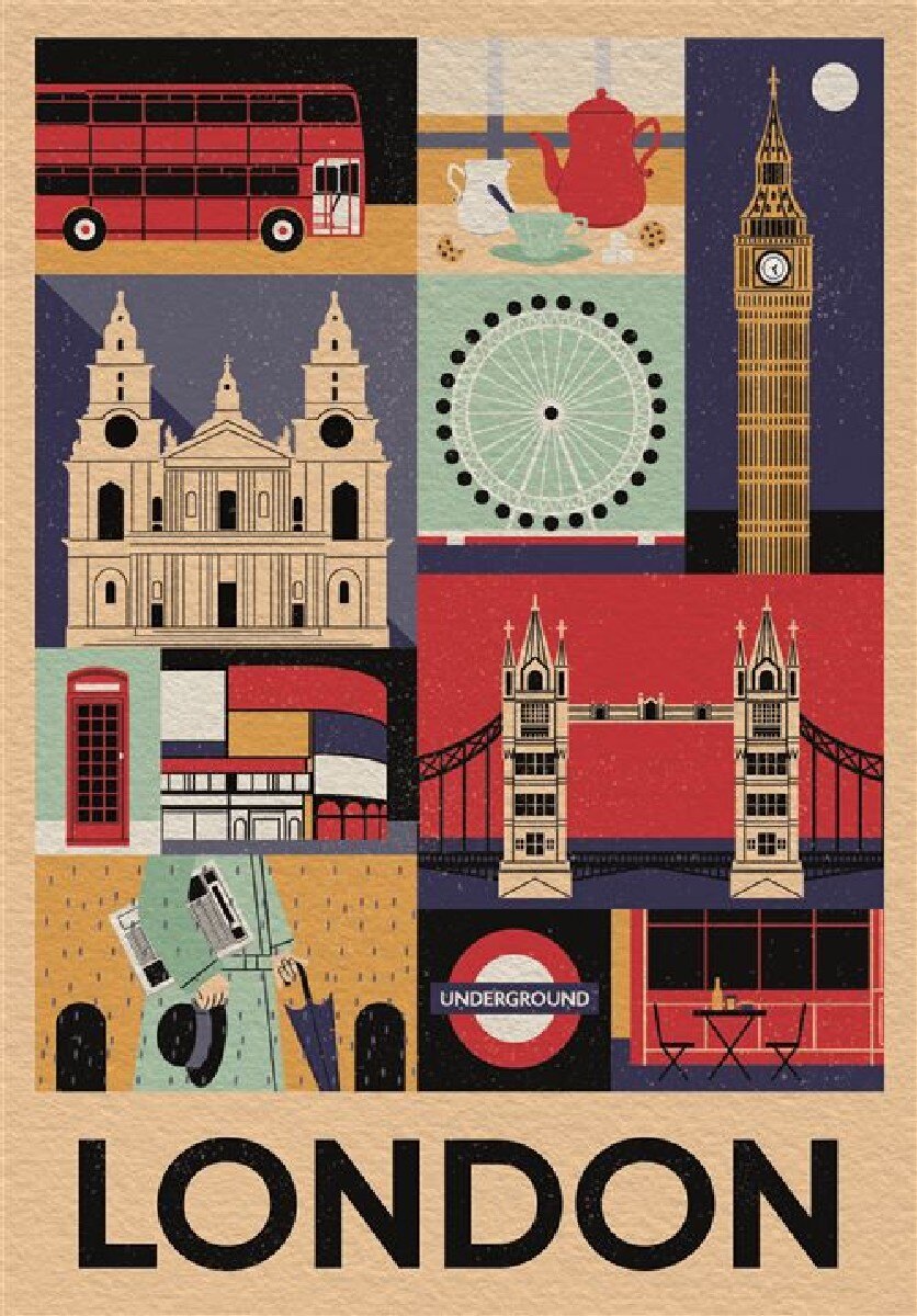Puzzle Style in the City: Londres - 1000 Peças 2