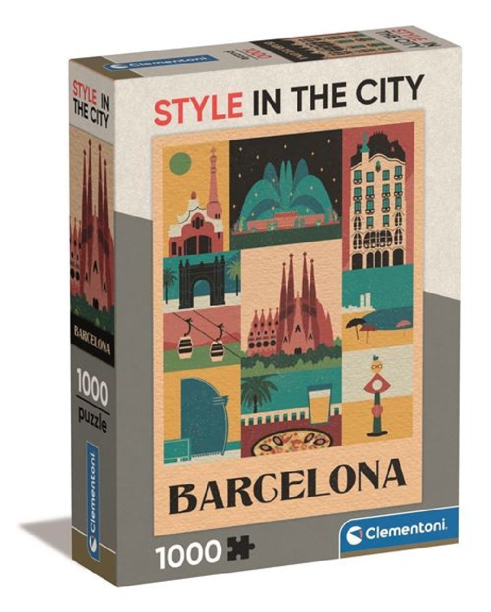 Puzzle Style in the City: Barcelona - 1000 Peças 1