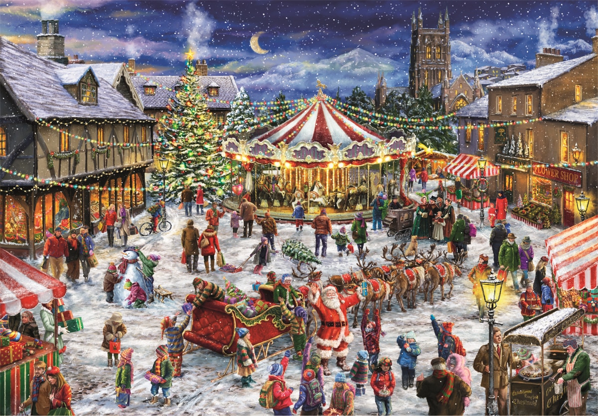 Puzzle Christmas Collection - Feira Natal 1500 peças 2