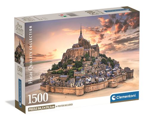 Puzzle High Quality Collection: The Mont Saint-Michel Rising 1500 Peças 1