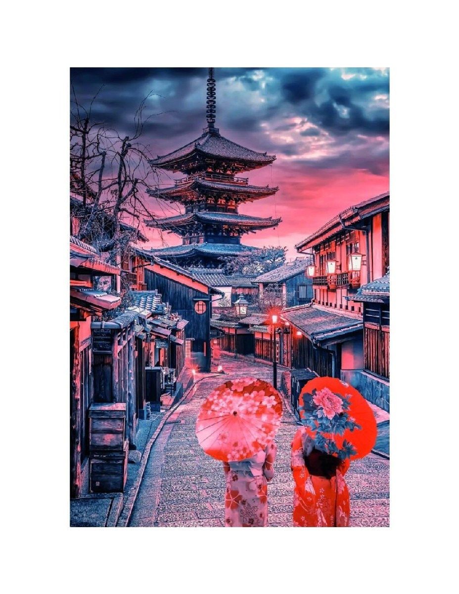 Puzzle High Quality Collection: Evening In Kyoto - 500 Peças 2