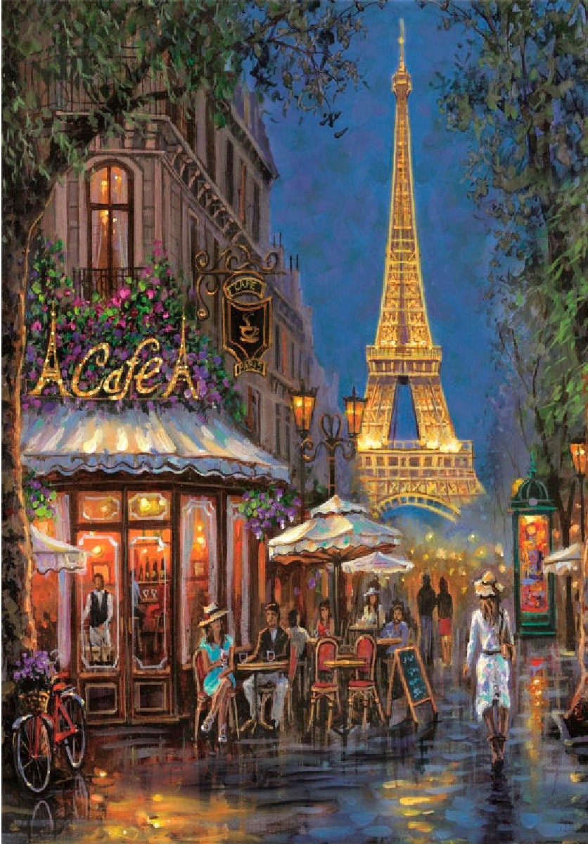 Puzzle Noite no Café Eiffel 500 Peças 2