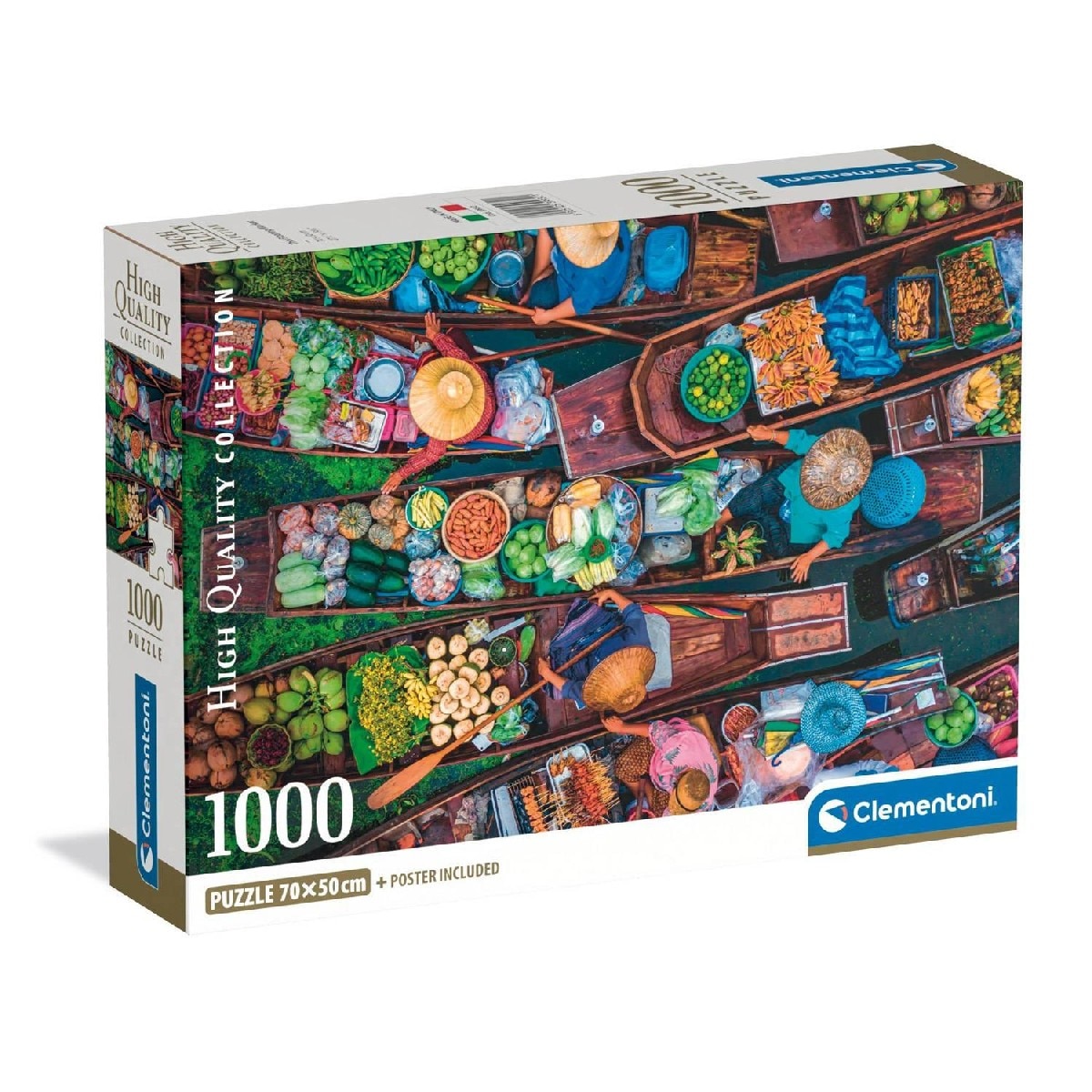 Puzzle Mercado Flutuante Tailandês - 1000 Peças 1