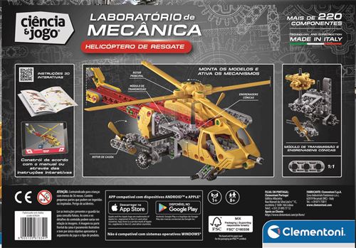 Ciência e Jogo Laboratório de Mecânica: Helicóptero de Resgate 4
