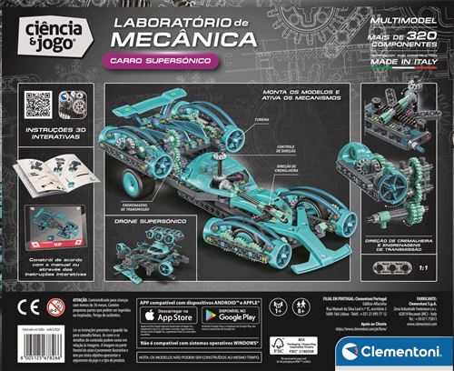 Jogo Laboratório de Mecânica: Carro Supersónico 3