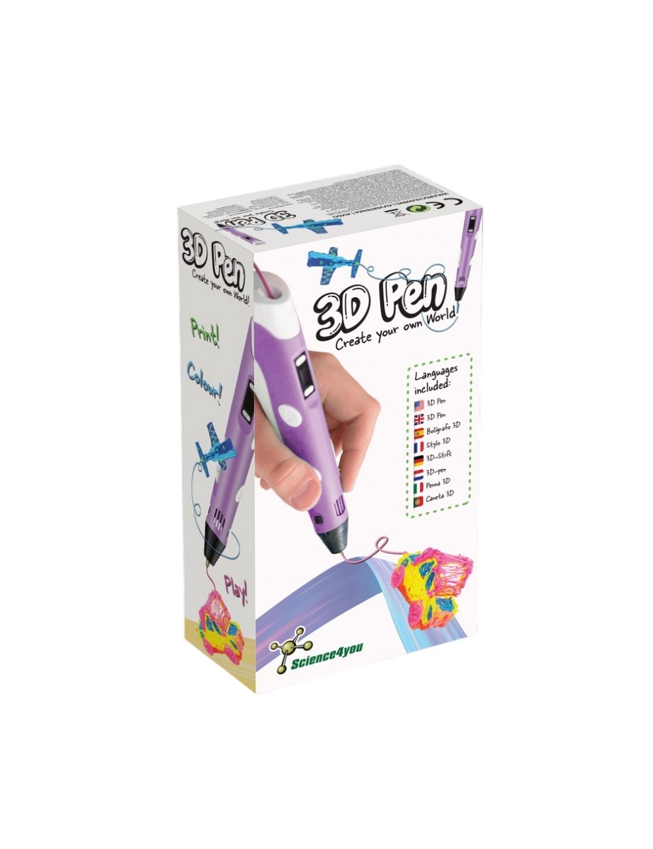 Caneta 3D Infantil com Filamentos Coloridos 1