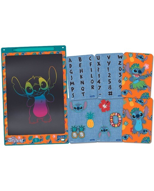 Quadro de tinta eletronica Stitch de 11'' com estênceis e desenhos para aprendizagem multicolorida 1